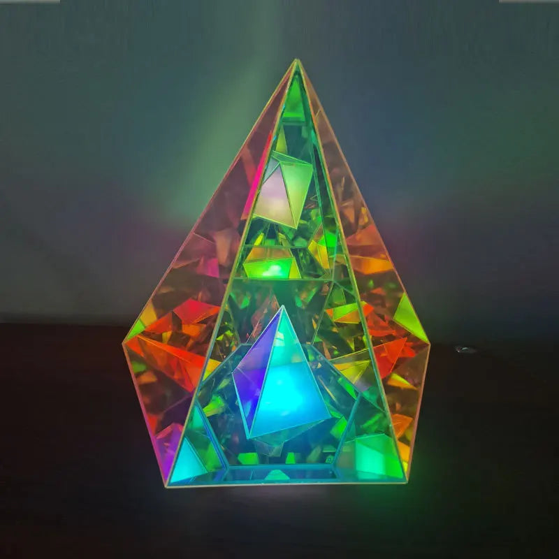 LED 3D Pyramid Cube Night Light