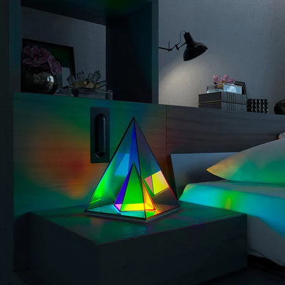 LED 3D Pyramid Cube Night Light